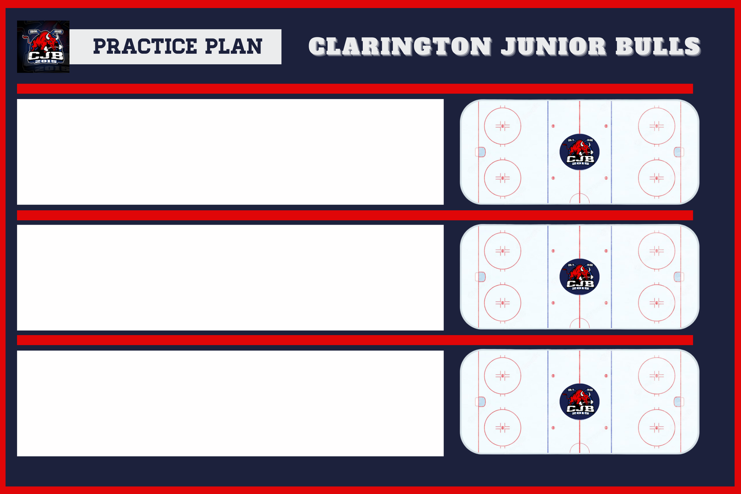 36x48 Hockey Dry Erase Board