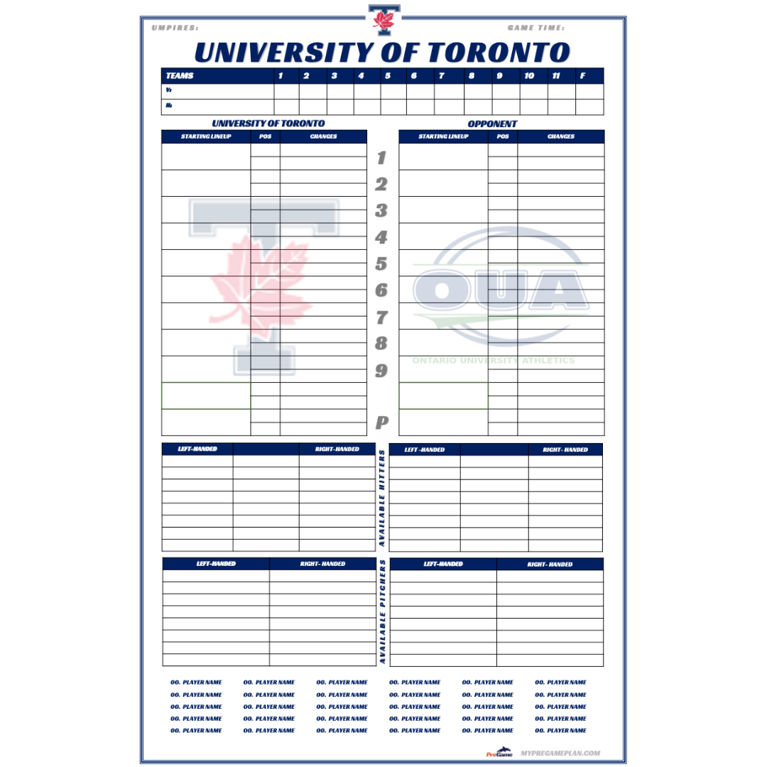 Custom Dugout Charts – Next Level Prints