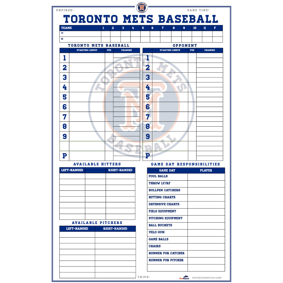 BALLCHARTS - Baseball & Softball Lineup Cards & Dugout Charts